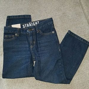 Boys crazy 8 straight blue jeans,  size 5